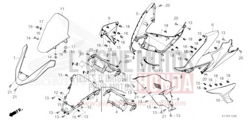 GAINE DE PROTECTION AVANT WW125SS de 2025